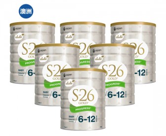 【澳洲直邮包邮】Alula 爱羽乐 S-26金装奶粉2段 6罐/箱（6-12个月婴儿适用）